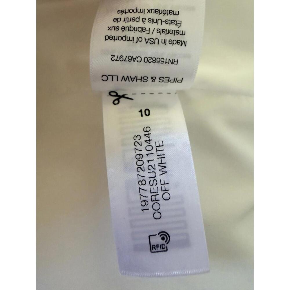 New Veronica Beard Tamara Linen Vest In Off-white Size 10 $548 - Picture 11 of 11